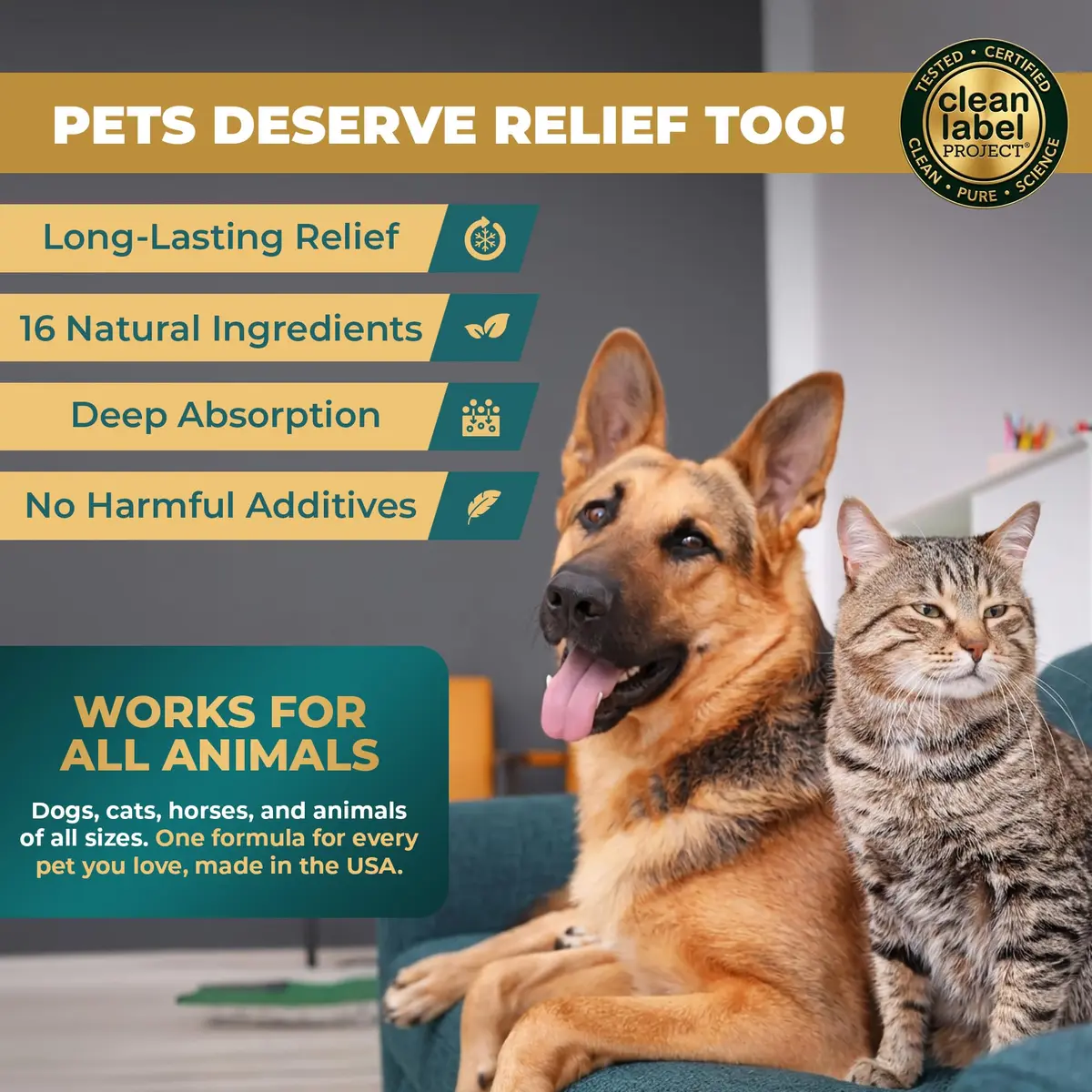 Real Time Pain Relief Pet Formula - 4oz Spray Bottle | Vet Recommended Relief for Pets - view 3