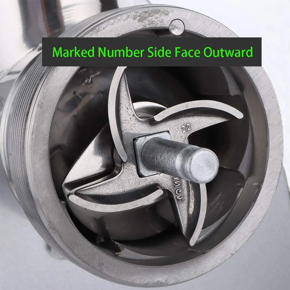 VTurboWay #22 Meat Grinder Blade 74mm (2.9") Stainless Steel Knife Cutter | Fits Most #22 Grinders - view 2