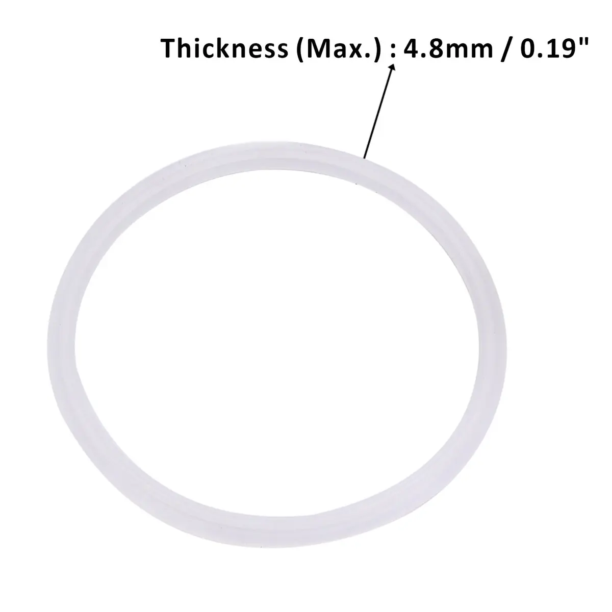 DERNORD Silicone Gasket Tri-Clover O-Ring 118mm (4.6") | Food Grade Seal for 4" Tri-Clamp Fittings - view 3