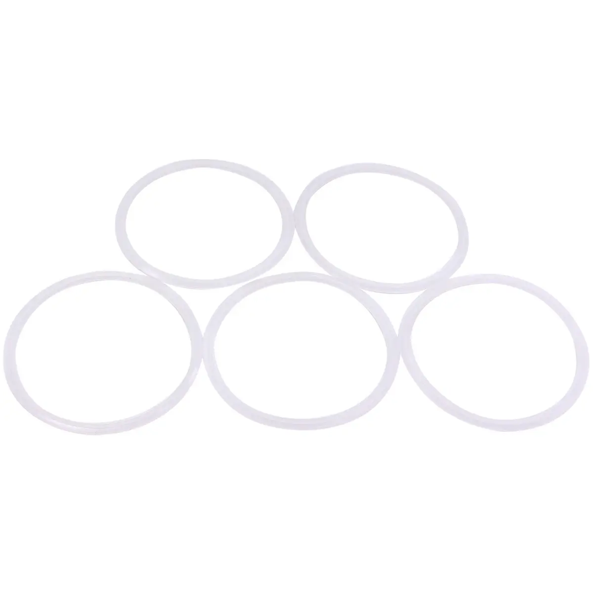 DERNORD Silicone Gasket Tri-clover (Tri-clamp) O-Ring 4 Inch Pack of 5 | Food Grade Silicone Rubber Seal - main product image