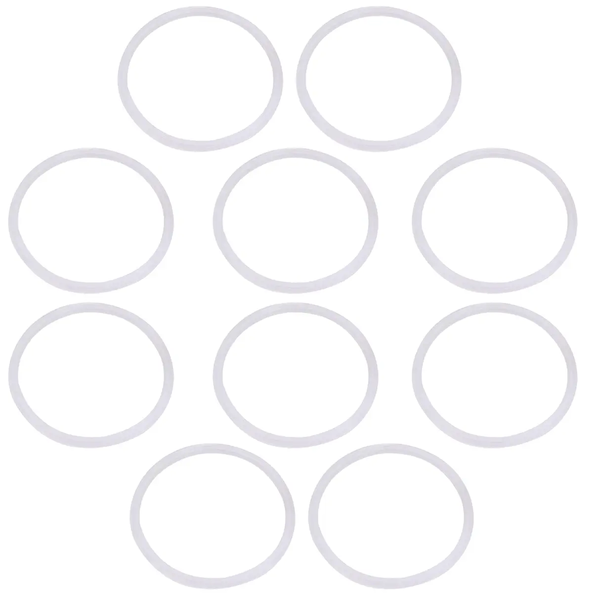 DERNORD Silicone Gasket Tri-clover 4 Inch Pack of 10 | Food Grade Silicone Rubber Seal - main product image