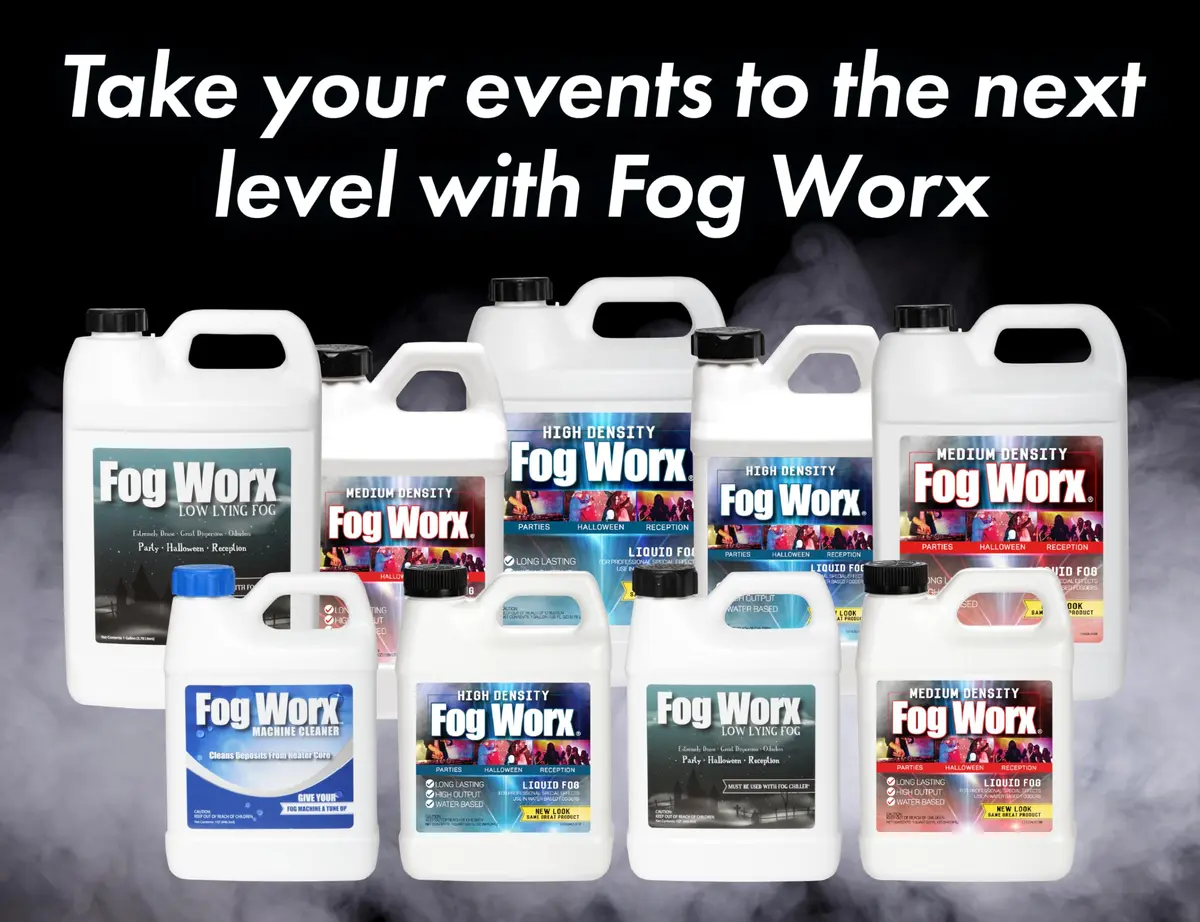 Fog Worx Fog Juice 1.89 L (64 oz) | Premium Water-Based Fog Machine Fluid for Medium Density Fog - view 8