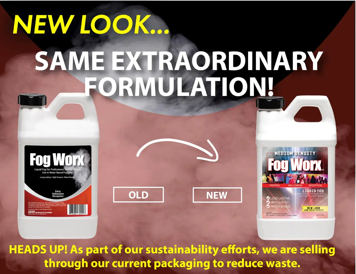 Fog Worx Fog Juice 1.89 L (64 oz) | Premium Water-Based Fog Machine Fluid for Medium Density Fog - view 2