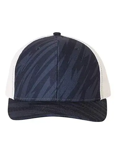 Richardson Streak Navy-White One Size Unisex Trucker Baseball Cap - view 2