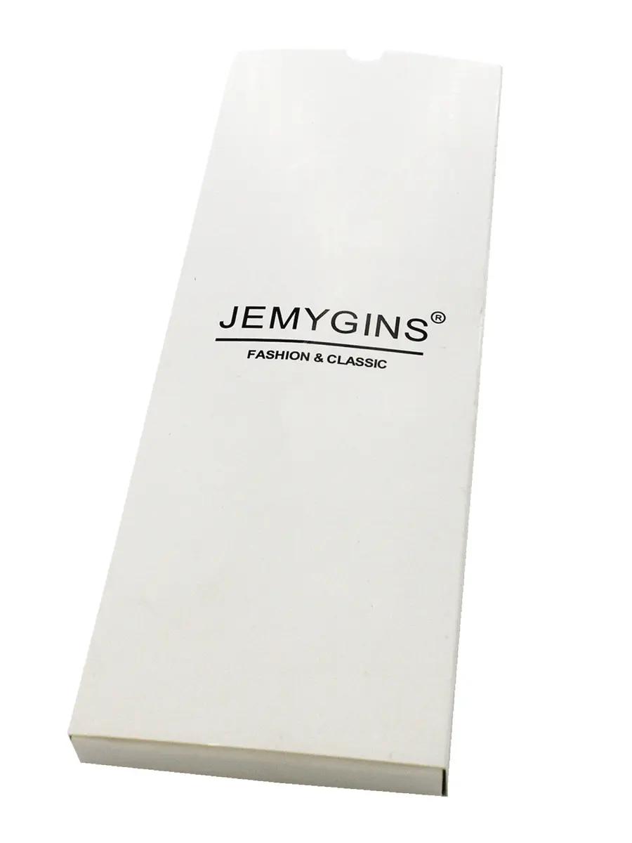 JEMYGINS 2.4" Mens Cotton Skinny Tie Plaid Cashmere Wool | Unique Design for Formal & Party (110 characters) - view 3