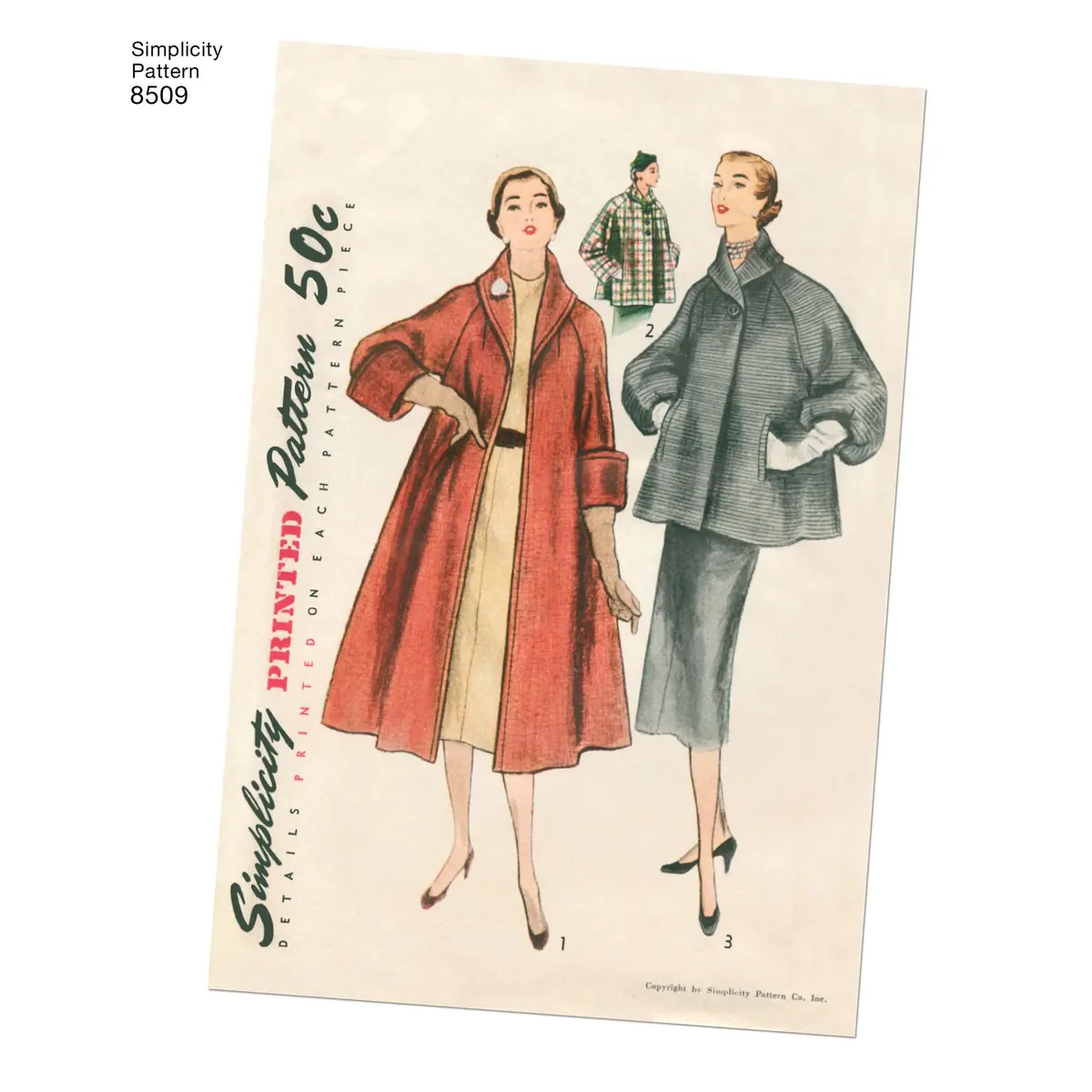 Simplicity Vintage Misses' Coat or Jacket Pattern, H5 (6-8-10-12-14) | Classic Sewing Pattern for Women - view 4