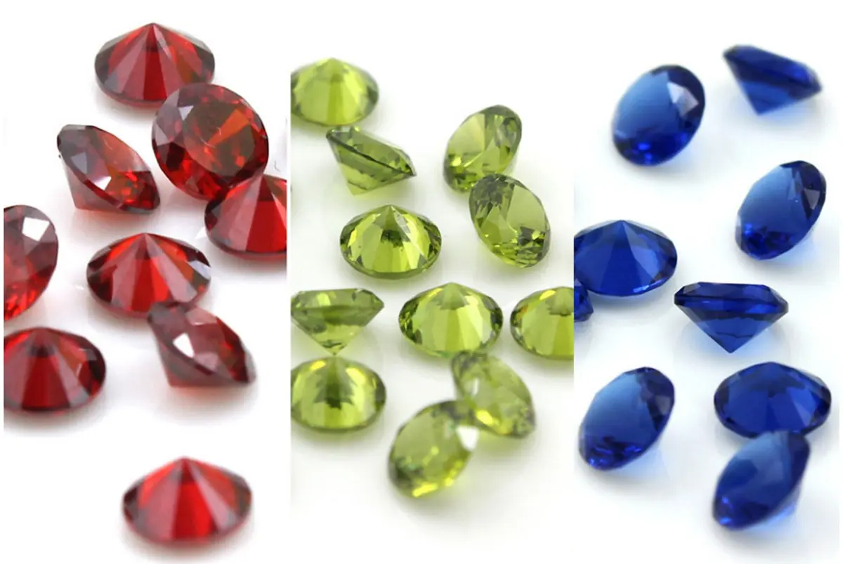 Beffy 96Pcs 5mm Round Acrylic Birthstones for Floating Memory Lockets | Colorful Zodiac Symbols - view 3