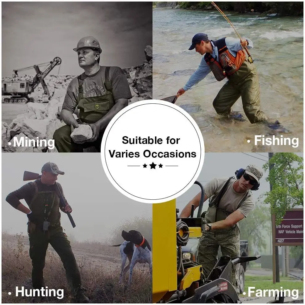 TIDEWE Chest Waders for Men Women Waterproof Fishing Waders GN M14 | Durable 420D Nylon & PVC, Lightweight & Comfortable (70-120 chars) - view 5