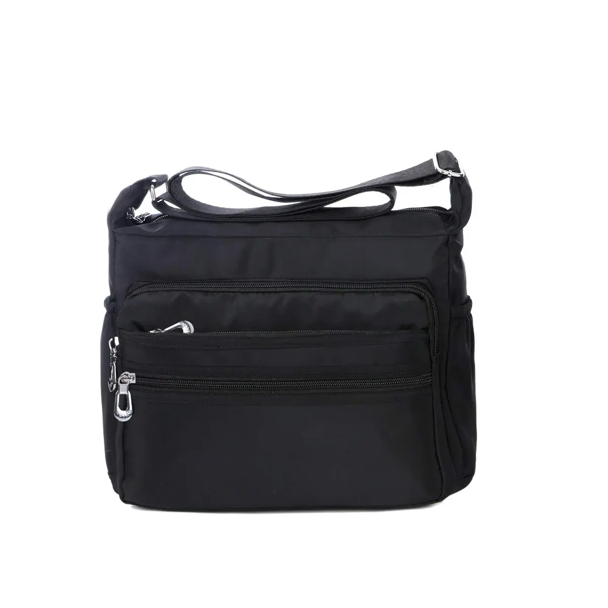 NOTAG Large Black Crossbody Bag for Women | Water Resistant Nylon Purse with Adjustable Strap & Multi-Pocket - main product image