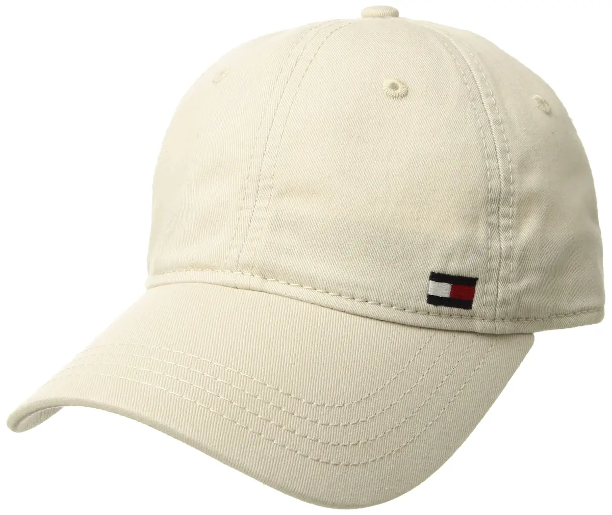 Tommy Hilfiger Men's Billy Corner Flag Dad Hat, Stone, One Size - main product image