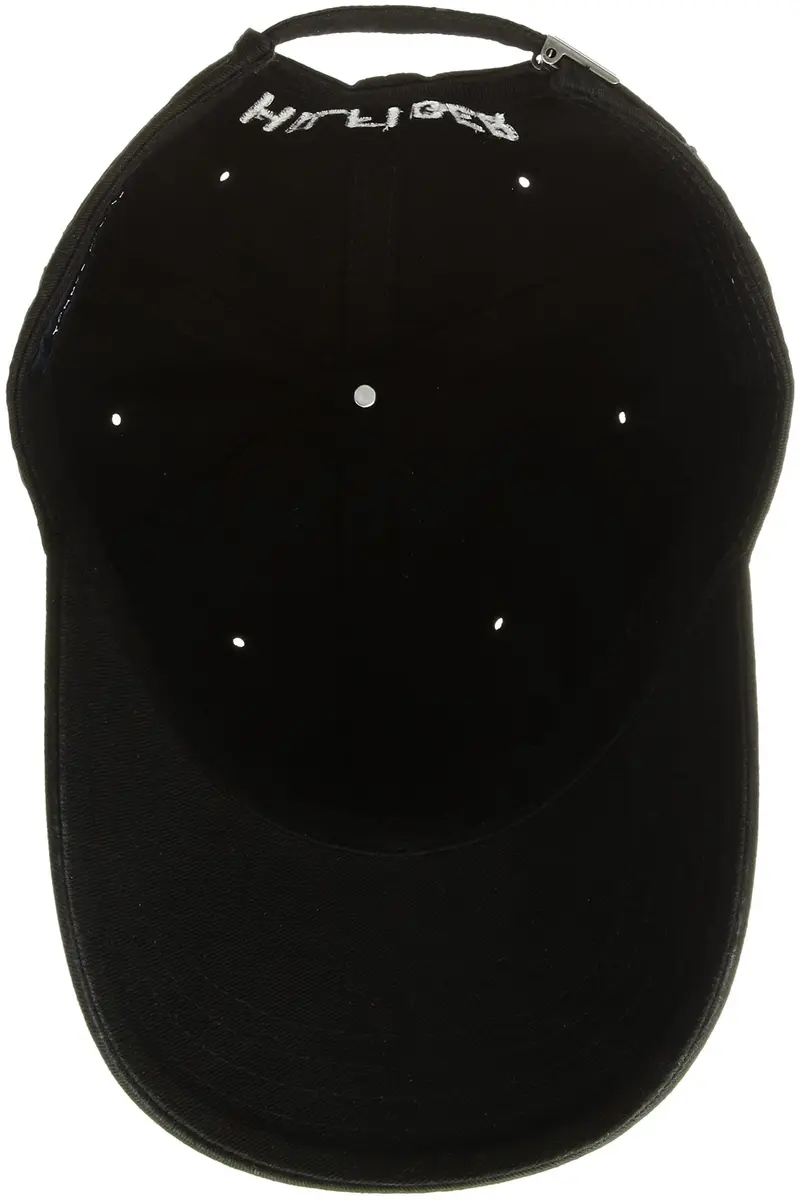 Tommy Hilfiger Men's Billy Corner Flag Dad Hat Black One Size | Classic Cotton Cap with Adjustable Strap - view 2