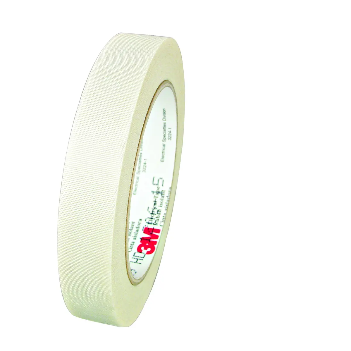 3M Glass Cloth Electrical Tape 69, 1/2" x 36 yd, White | High Temp Insulation & Flame Retardant - main product image