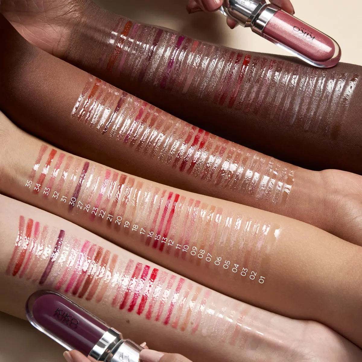 Kiko Milano 3D Hydra Lip Gloss 6.5ml (0.22 Fl Oz) | High Shine, Hydrating, Plumping, Non-Sticky - view 5
