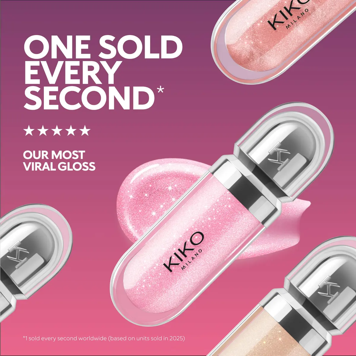 Kiko Milano 3D Hydra Lip Gloss 6.5ml (0.22 Fl Oz) | High Shine, Hydrating, Plumping, Non-Sticky - view 6