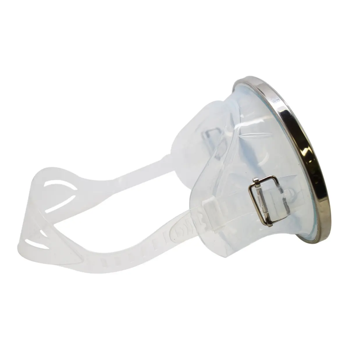 Scuba Choice Spearfishing Free Dive Classic Oval Mask – Stainless Steel Frame with Clear Silicone Skirt for Comfortable Fit and Wide Field of View - view 2