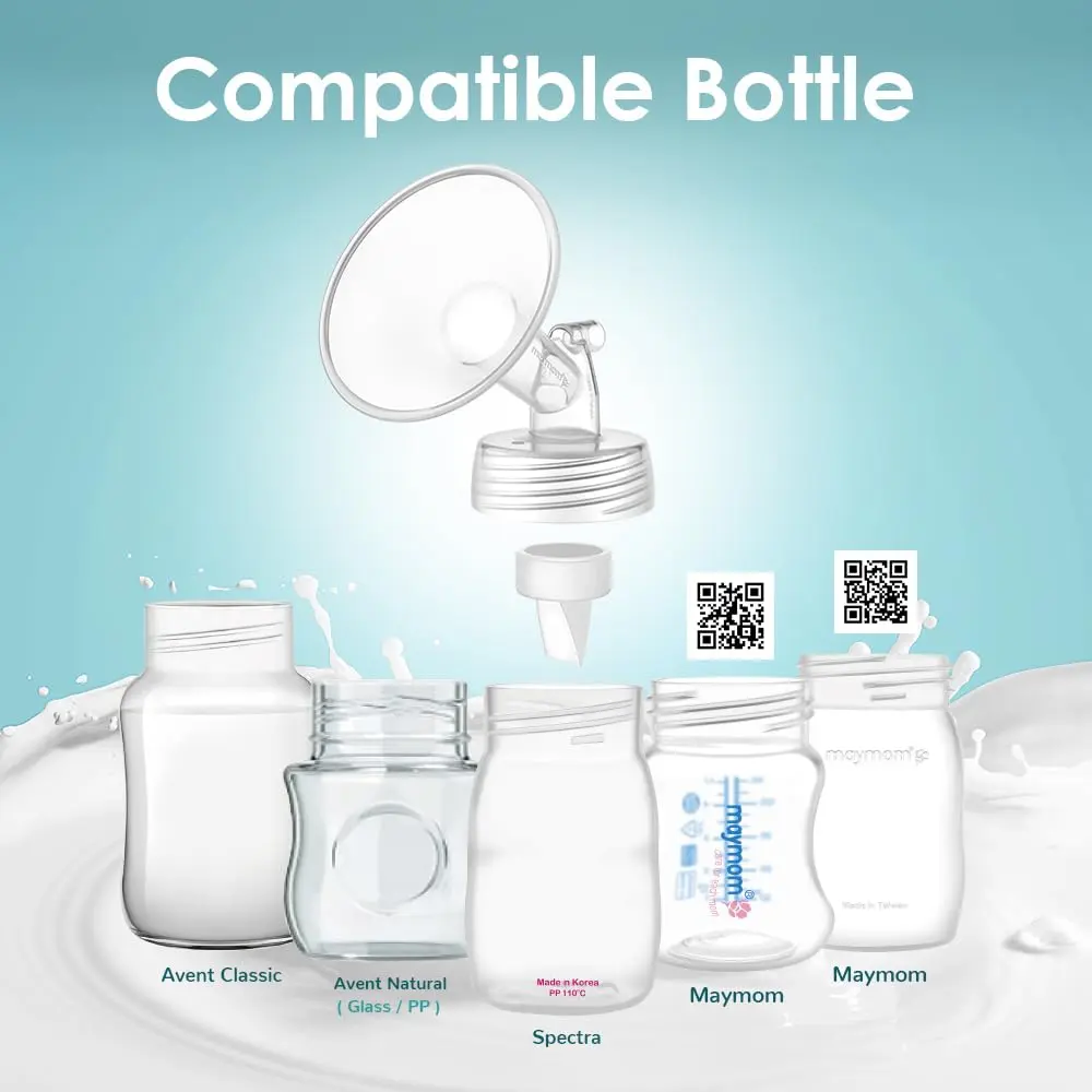Maymom 21mm Flange for Spectra S1/S2/9 Plus Breastpump | BPA-Free Plastic, Hypoallergenic - view 4