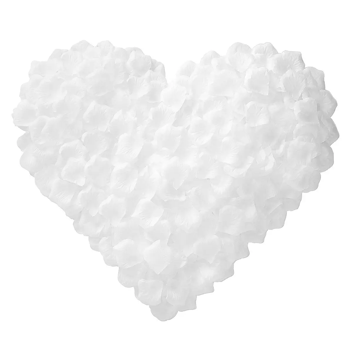 BESKIT Artificial Fake Rose Petals, Silk Flowers Petals, 3000 PCS, White | Reusable, Realistic Wedding Decor - main product image