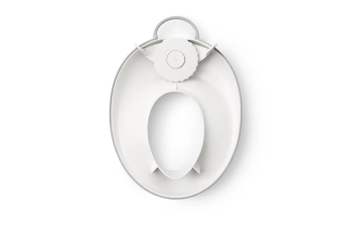 BabyBjörn Toilet Trainer White/Gray | Ergonomic Design for Toddlers, Easy Clean Splashguard - view 3