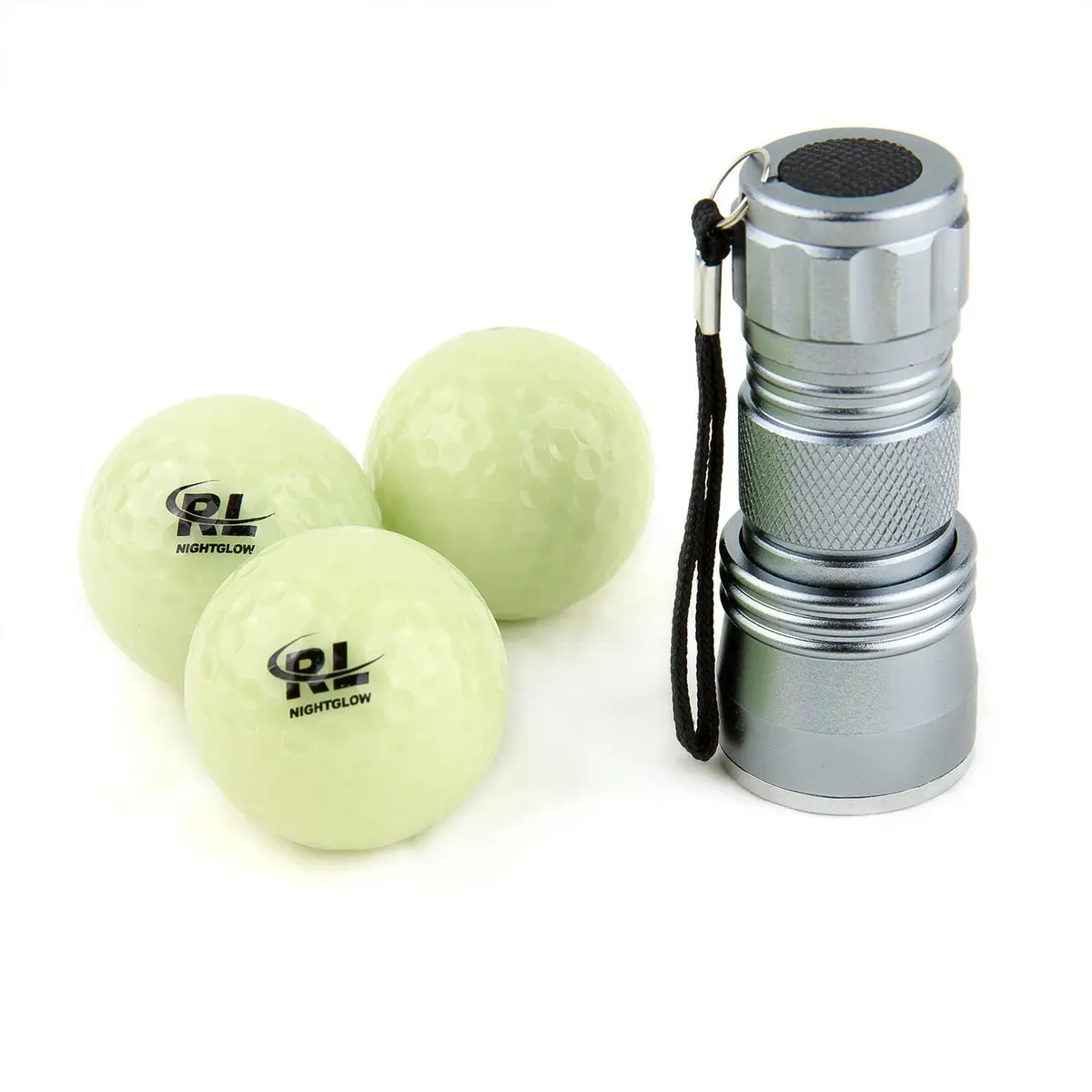 R&L Glow Golf Balls for Night Sports - 3 Pack with UV Flashlight | Play Golf After Dark - view 5