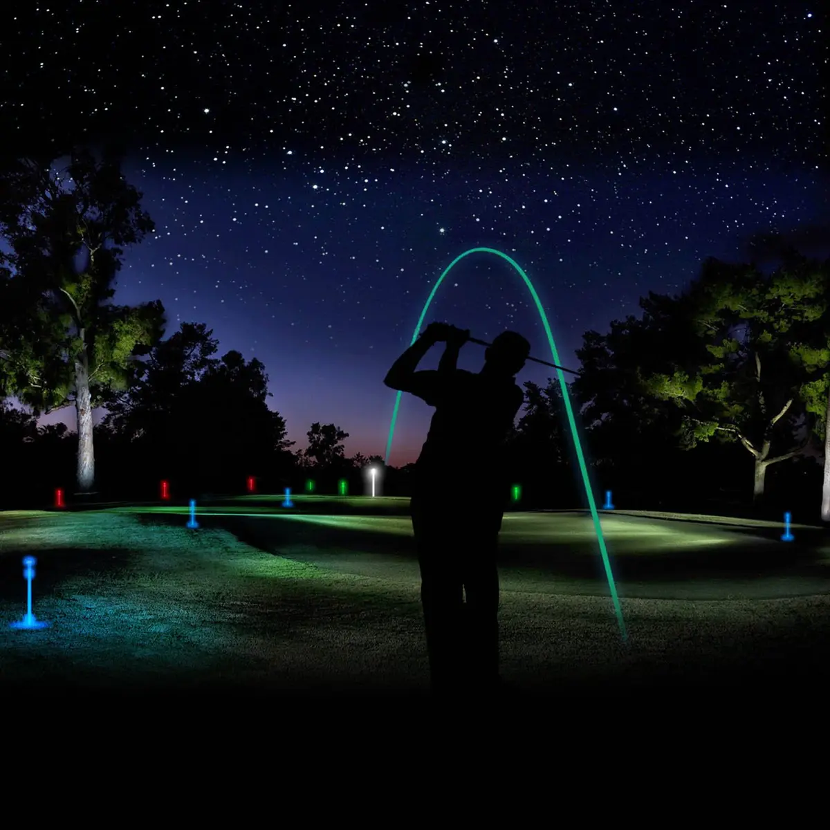 R&L Glow Golf Balls for Night Sports - 3 Pack with UV Flashlight | Play Golf After Dark - view 8