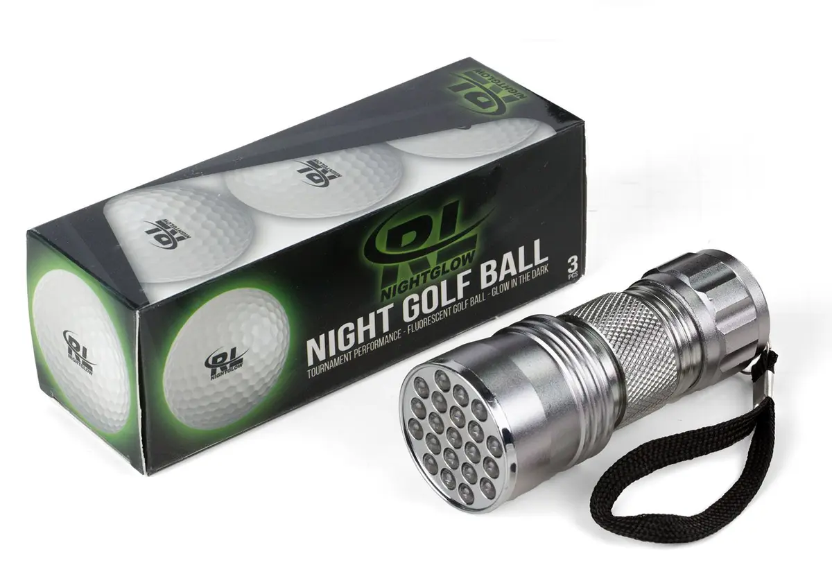 R&L Glow Golf Balls for Night Sports - 3 Pack with UV Flashlight | Play Golf After Dark - view 9