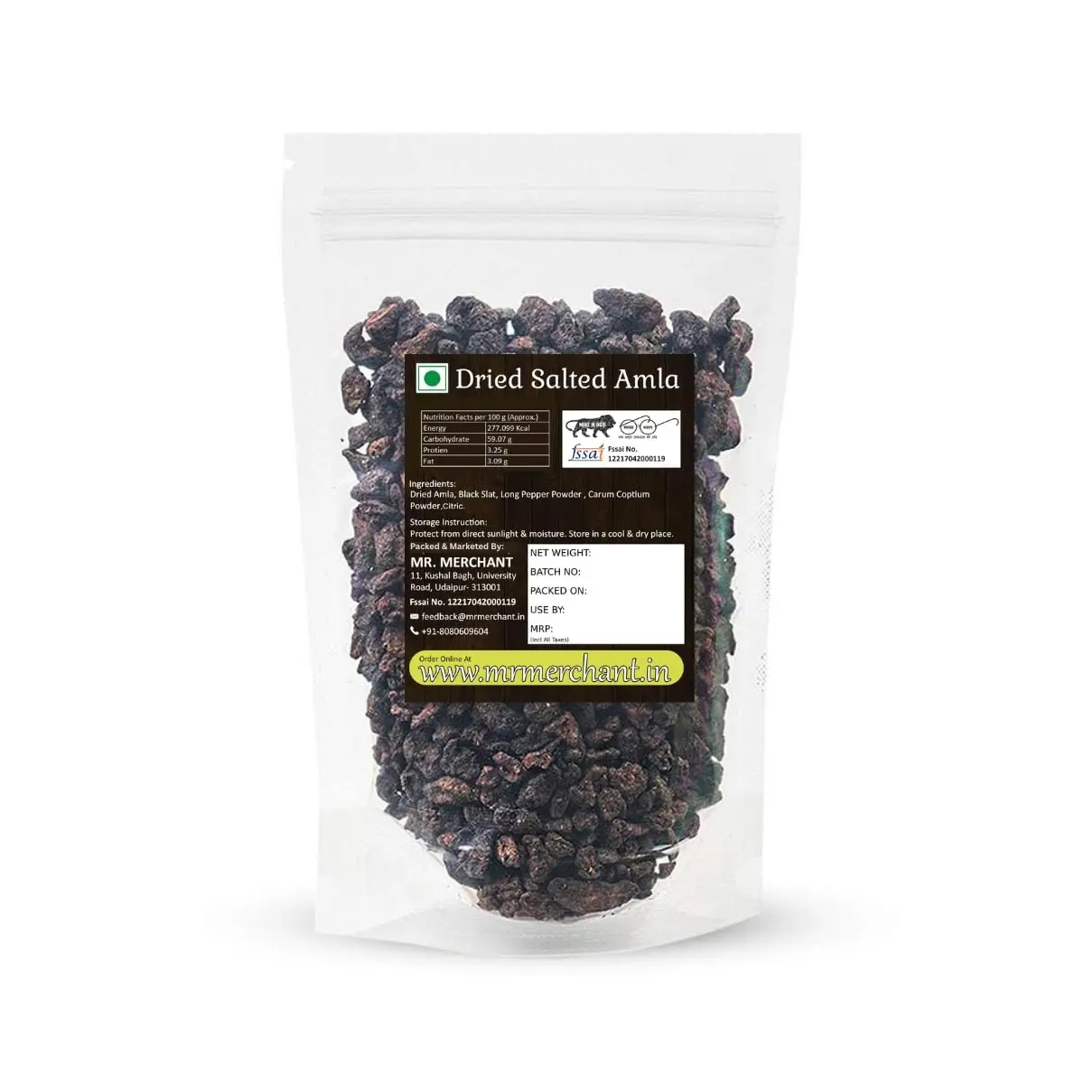 Mr. Merchant Dried Salted Amla 400 gm | Natural, No Preservatives, Rich in Vitamin C - view 4