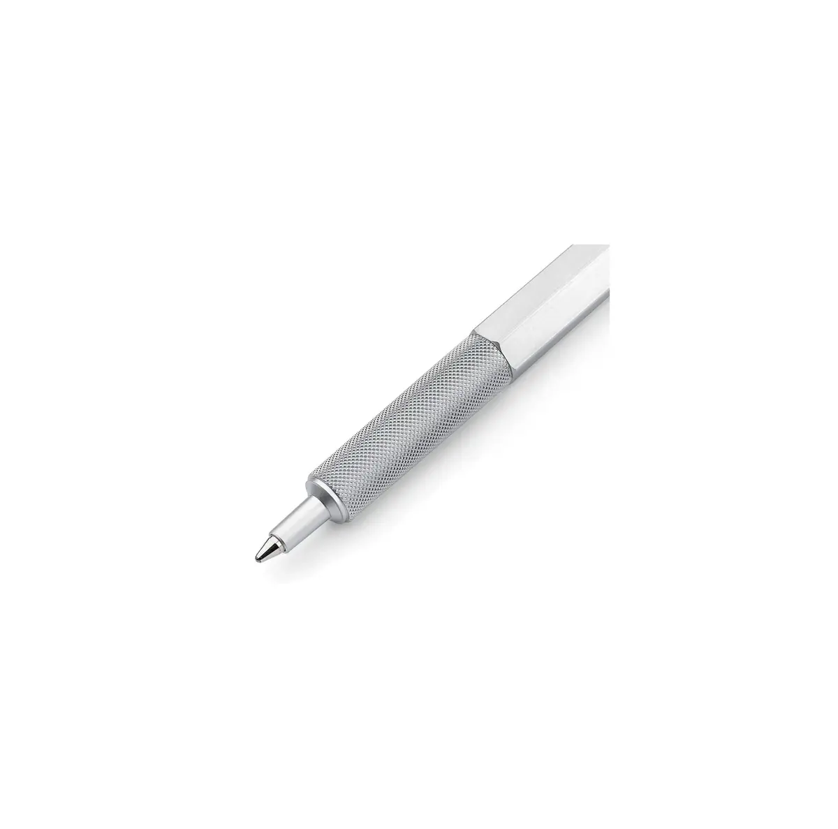 Rotring 600 Ballpoint Pen, Medium Point, Black Ink, Silver Metal Barrel, Refillable, 1 Count | Smooth Ink Flow - view 3
