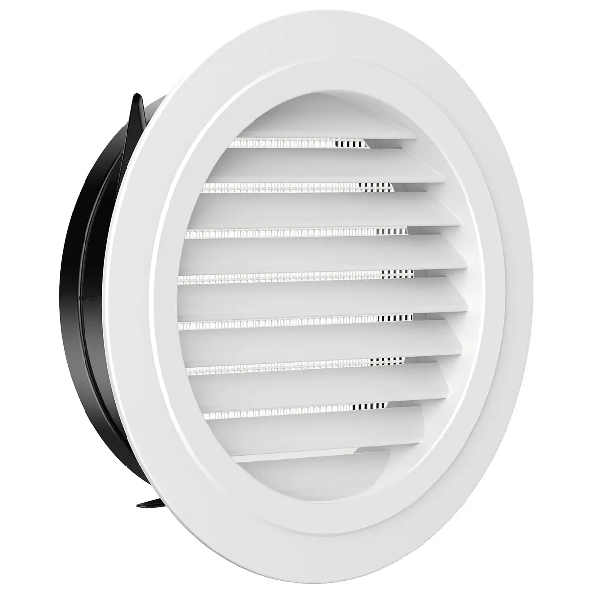 Hon&Guan 8'' Soffit Exhaust Vent, 200mm Round Wall Vent Cover for Bathroom Office Home - main product image