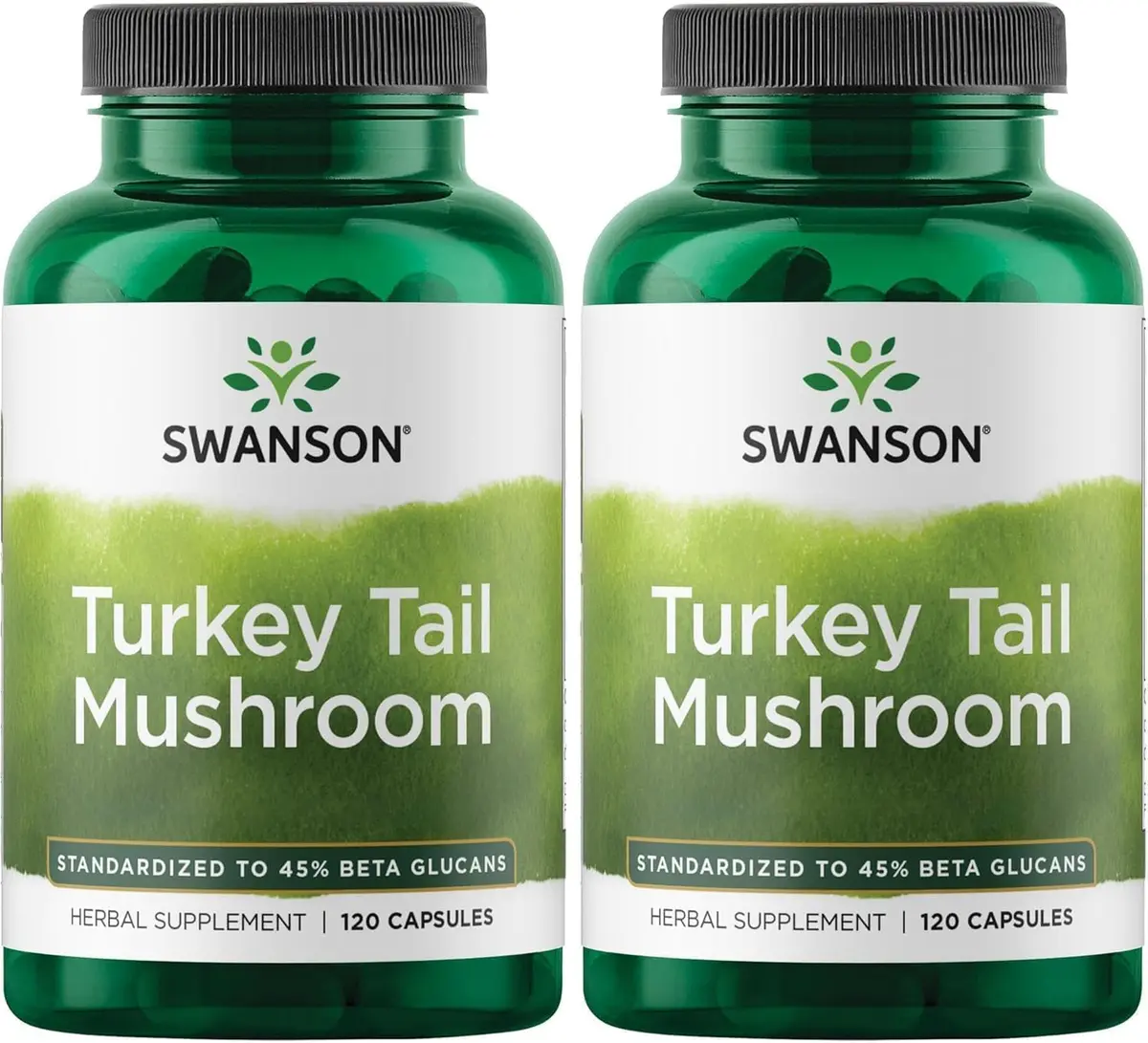 Swanson Turkey Tail Mushroom 500 mg 240 Capsules (120 Count Pack of 2) | Immune & Cellular Health Support - main product image