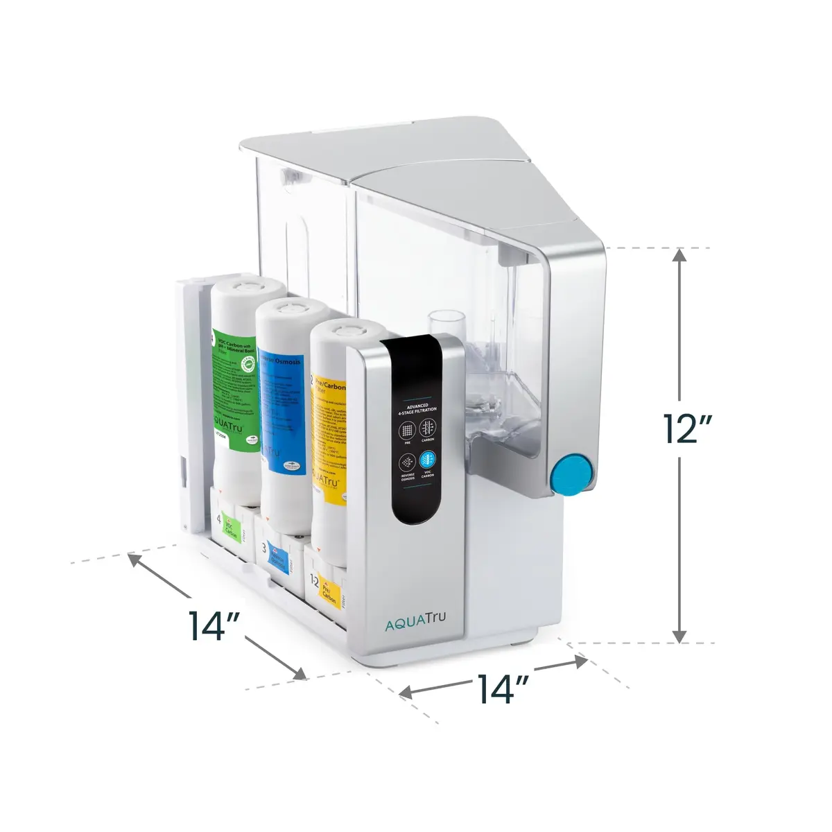 AQUA TRU Water Filter 1 Year Supply | Compatible with Reverse Osmosis Purifiers, 3 Pack - view 8