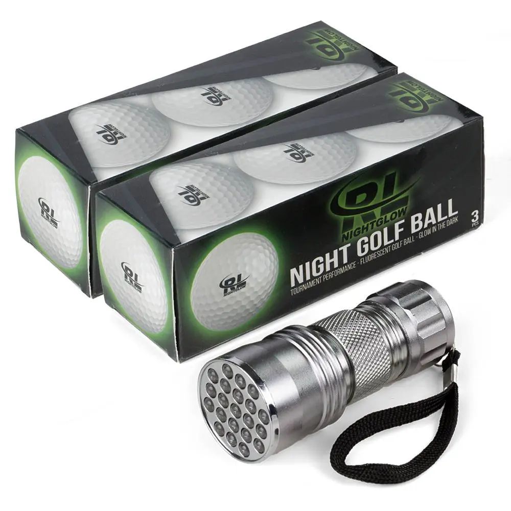 R&L Glow Golf Balls for Night Sports - Tournament Fluorescent 6 Pack | Rechargeable with UV Flashlight - view 9
