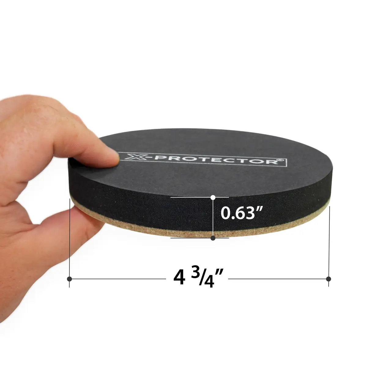 X-Protector Felt Furniture Sliders 8 pcs 4 3/4 inch | Heavy Duty Hardwood Floor Protectors - view 2