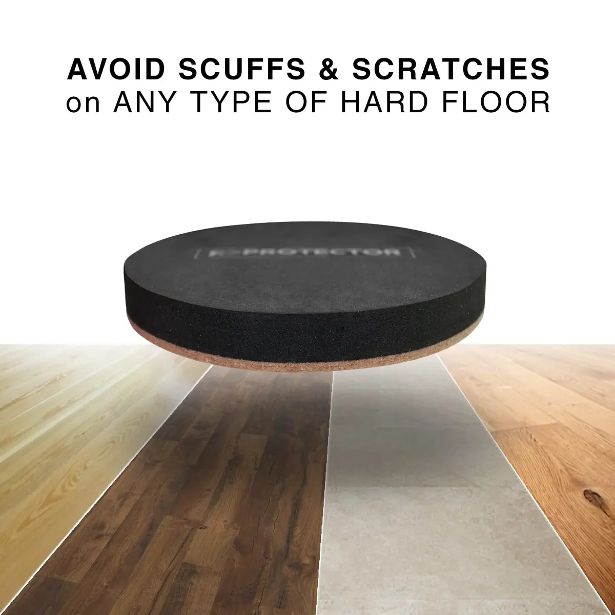 X-Protector Felt Furniture Sliders 8 pcs 4 3/4 inch | Heavy Duty Hardwood Floor Protectors - view 3