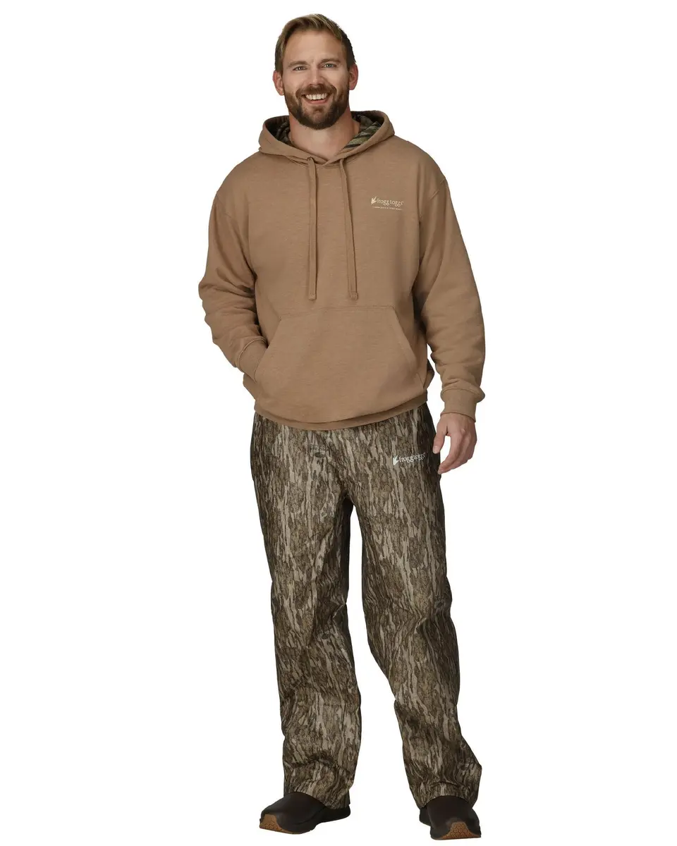 FROGG TOGGS Men's Classic Pro Action Waterproof Breathable Rain Pant, Mossy Oak Bottomland, 3X-Large | Adjustable Fit & Breathable - main product image
