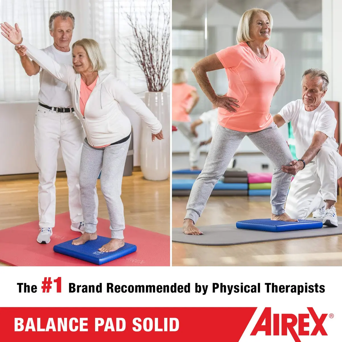 Airex Balance Pad Solid 16" x 18" x 2" | Stable, Non-Slip Foam for Rehab & Fitness - view 2
