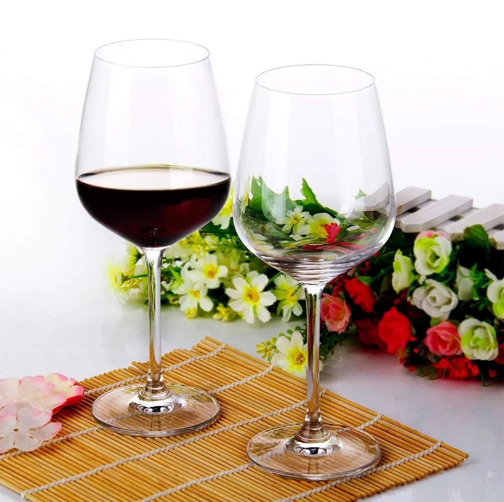 Amlong Crystal All-Purpose Wine Glasses 17oz | Lead-Free, Dishwasher Safe, Set of 4 - view 4