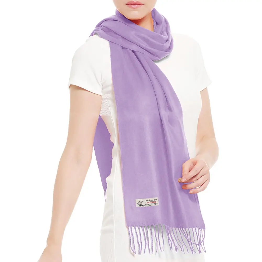 TZ Promise Unisex Winter Scarf Solid Color Cashmere Feel Long Warm | Versatile & Light for Cold & Cool Weather - view 3