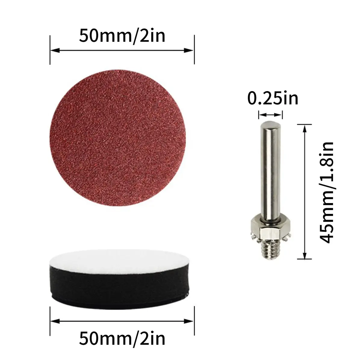 Coceca 100pcs 2 Inch Sanding Discs Kit | 80-3000 Grit for Polishing & Finishing - view 3