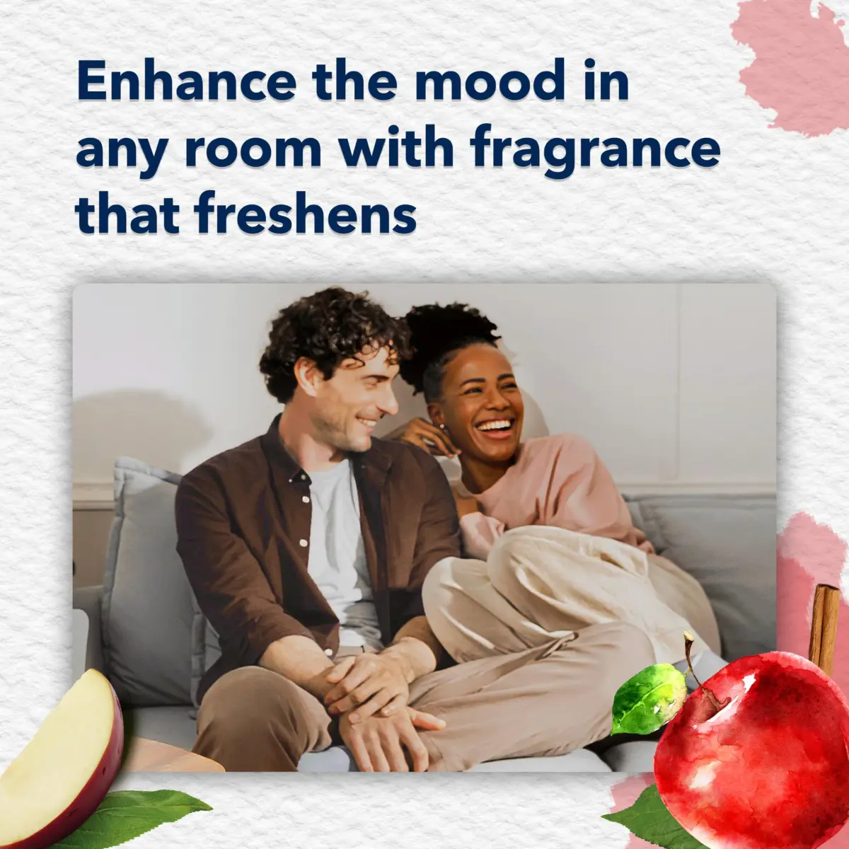 Glade Apple Cinnamon PlugIns Refills 3.35 Fl Oz (100 ml) | Continuous Fragrance for Home & Bathroom - view 3