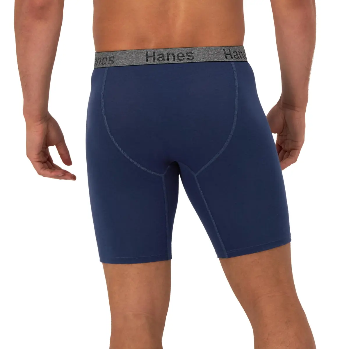Hanes Mens 3-Pack Comfort Flex Fit Ultra Soft Stretch Boxer Briefs Long Leg, 2.27 kg (5 lb) | Breathable Support for Daily Wear - view 3