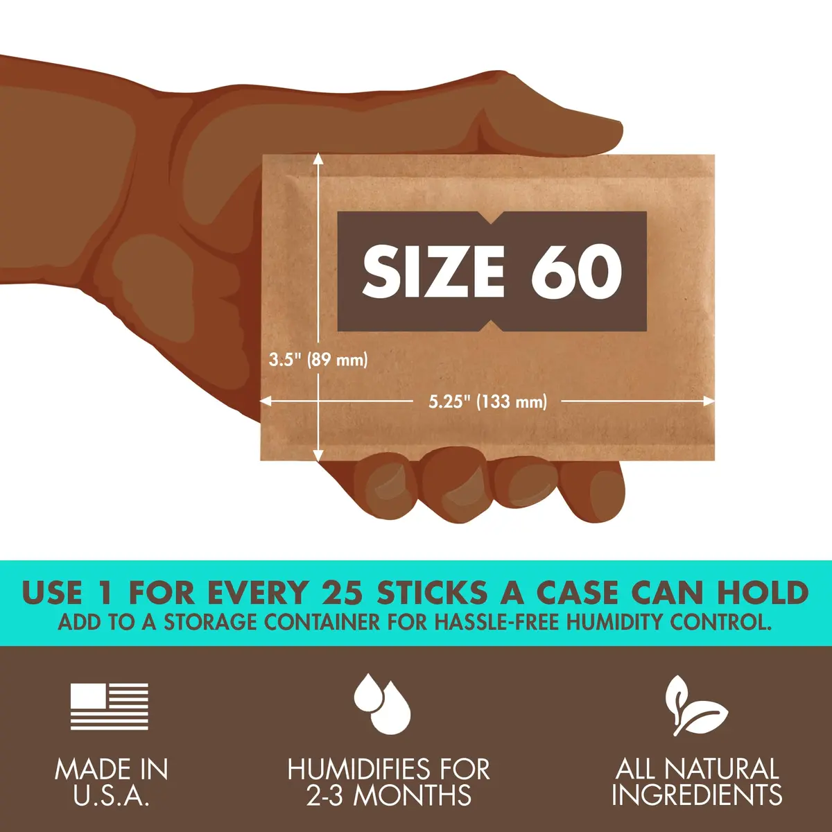 Boveda 65% Humidity Control Packs 60g | Long-Term Aging & Storage - view 2