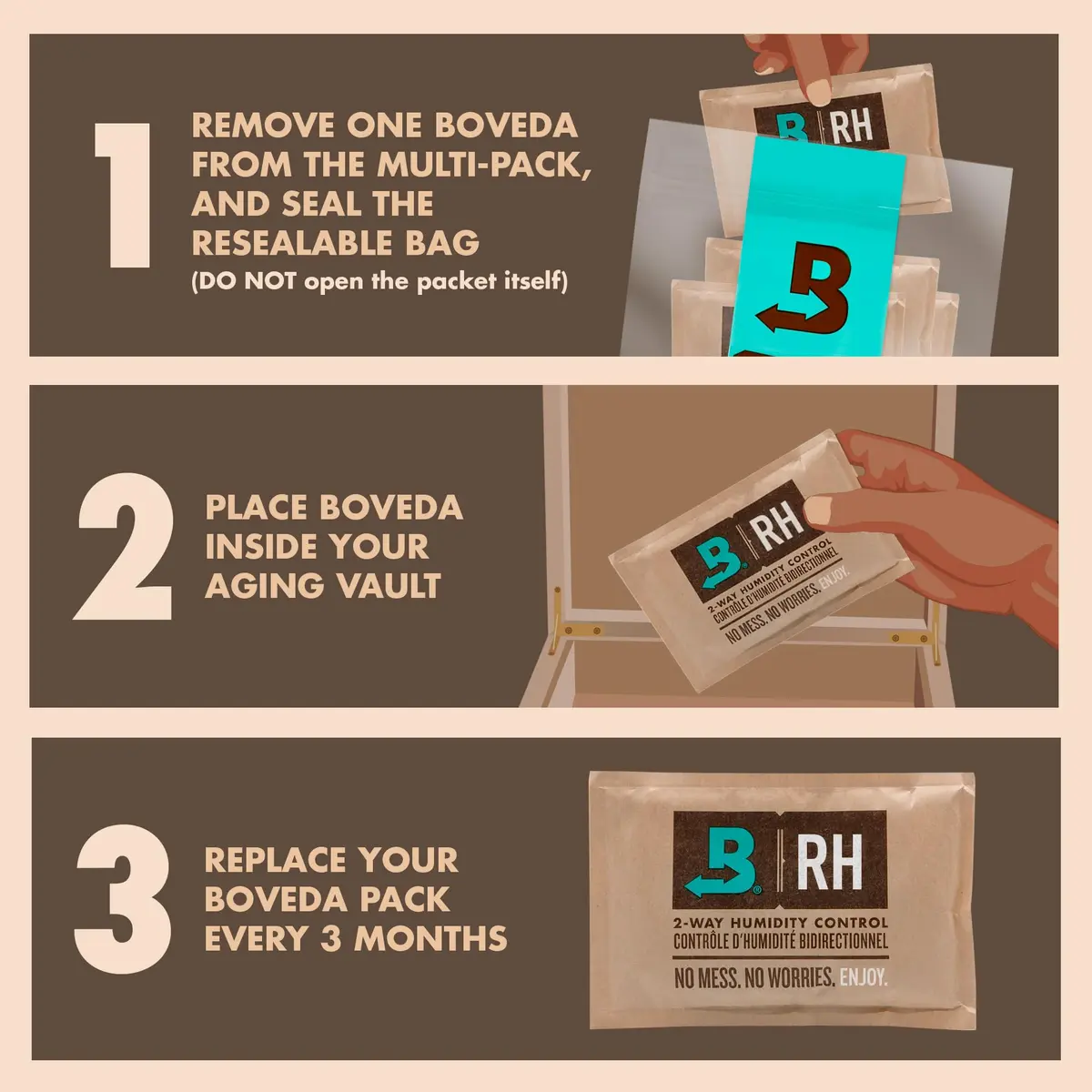 Boveda 65% Humidity Control Packs 60g | Long-Term Aging & Storage - view 3