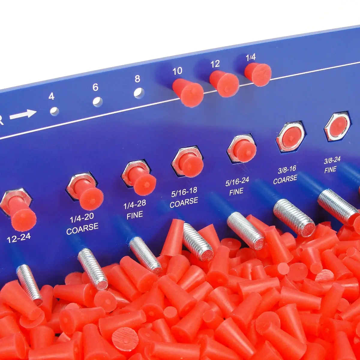 High Temp Masking Supply .187" x .343" (3/16 x 11/32) Silicone Rubber Plugs | Tapered Heat-Resistant, Reusable, 1000 Pack - view 2