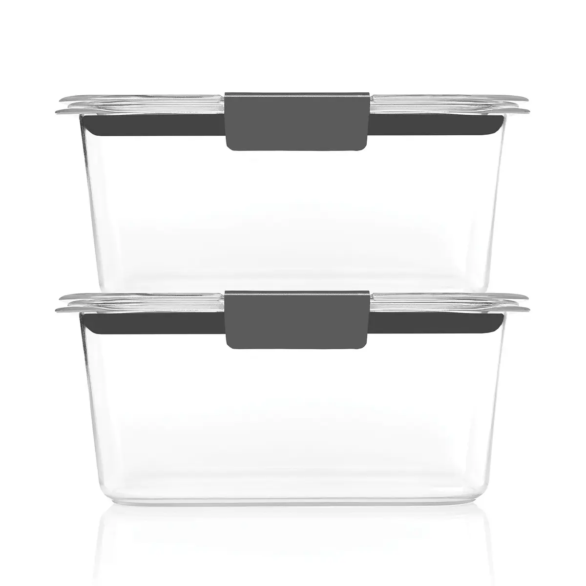 Rubbermaid Brilliance BPA-Free Food Storage Containers, Medium Deep, 4.7 Cup (1.1L) 2-Pack | Airtight & Leak-Proof for Indian Kitchens - view 2