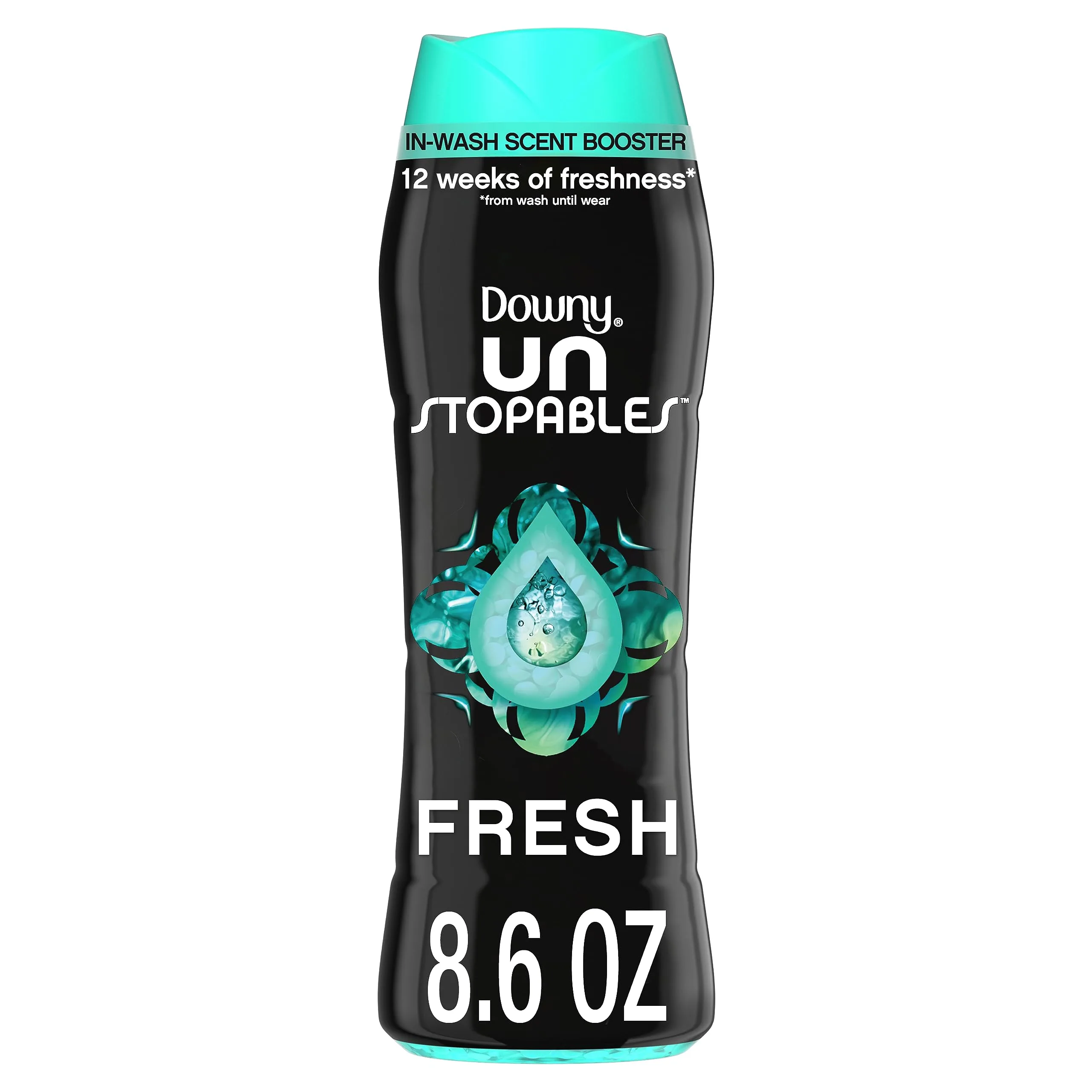 Downy Unstopables In-Wash Scent Booster Beads FRESH, 8.6 oz (244 g) | Long-Lasting Freshness for Indian Homes - main product image