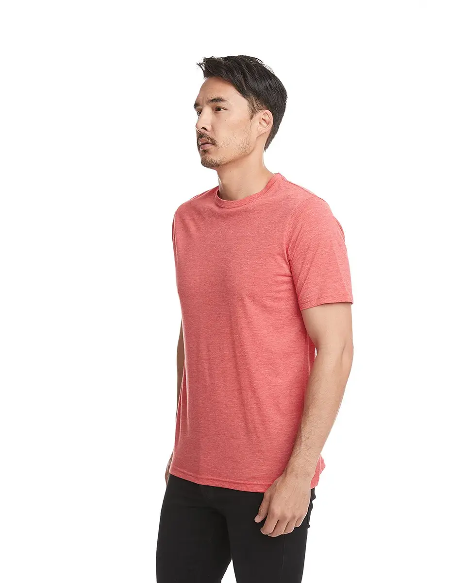 Next Level Apparel Unisex Poly/Cotton Crew XS Red | Classic Short Sleeve T-Shirt - view 3