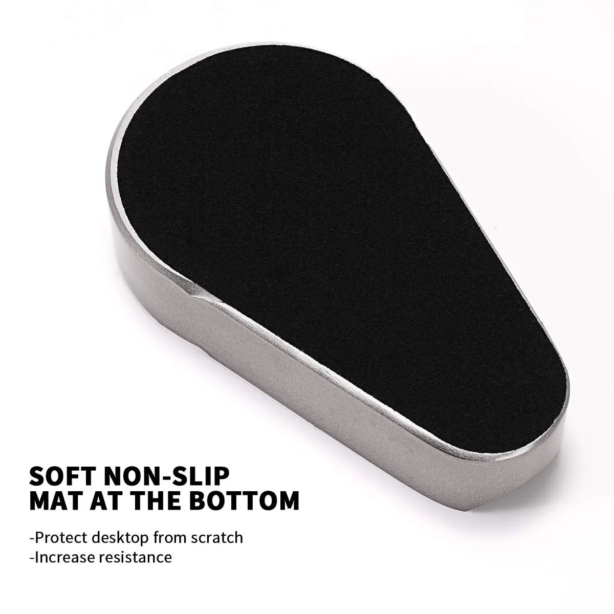 CiTree Metal Ashtray Silver | Modern Compact Travel Design with Single Cigar Rest - view 4