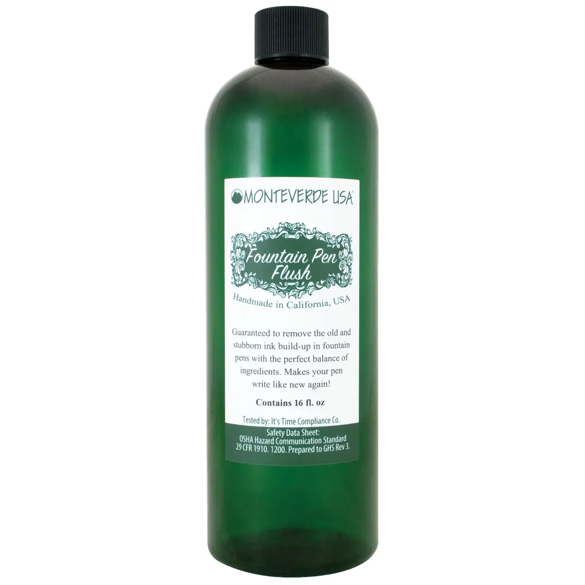 Monteverde Fountain Pen Cleaner 16 Fl Oz | Removes Build-Up, Restores Pen Writing - main product image