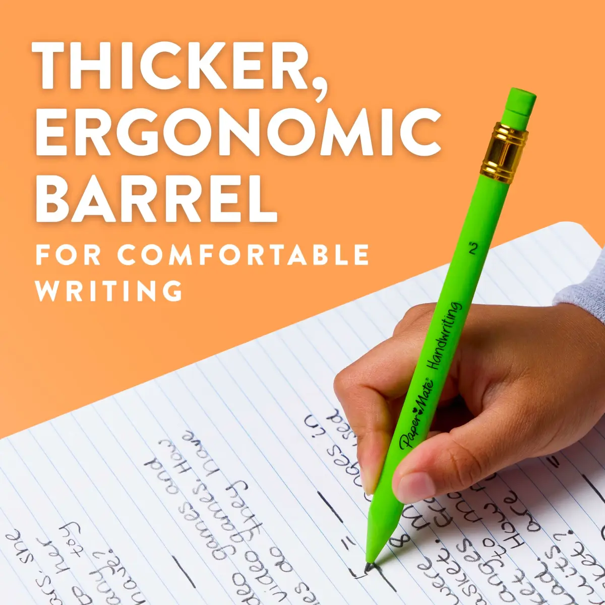 Paper Mate Handwriting Triangular Mechanical Pencils 1.3mm (5 Count) | Smooth Ink Flow for Students - view 8