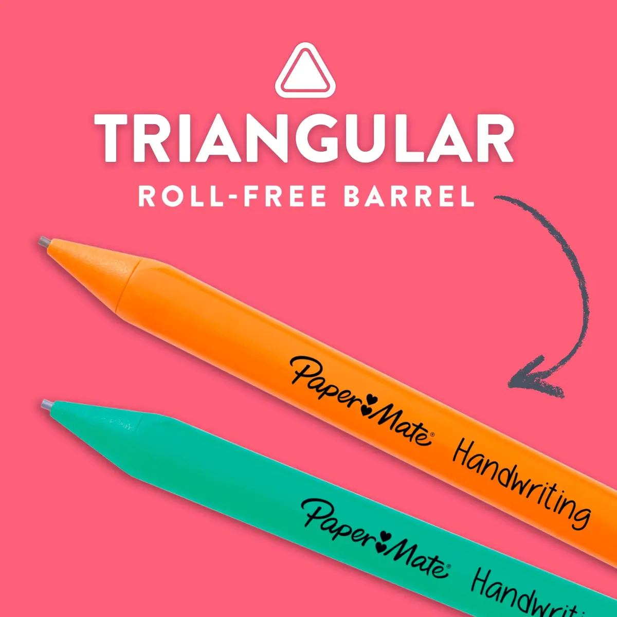 Paper Mate Handwriting Triangular Mechanical Pencils 1.3mm (5 Count) | Smooth Ink Flow for Students - view 3